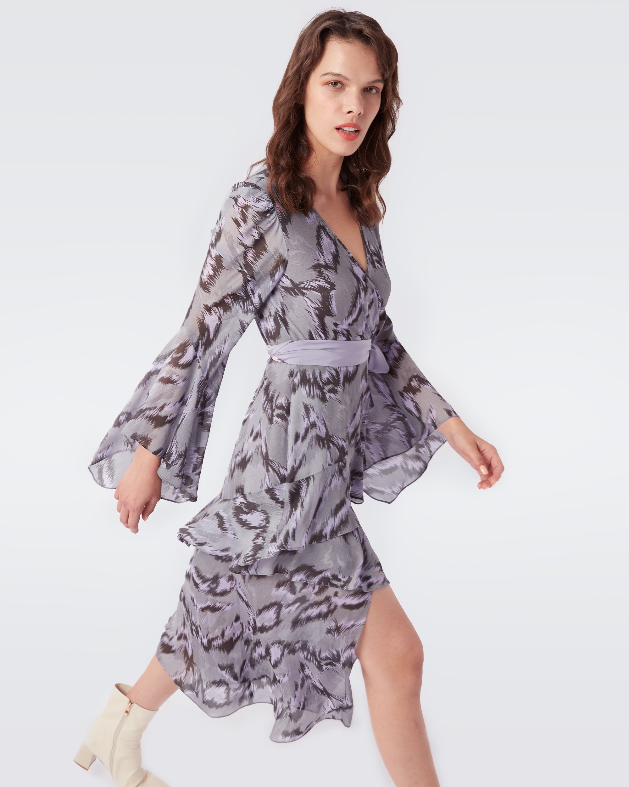 Desma Chiffon Faux Wrap Dress – Diane ...